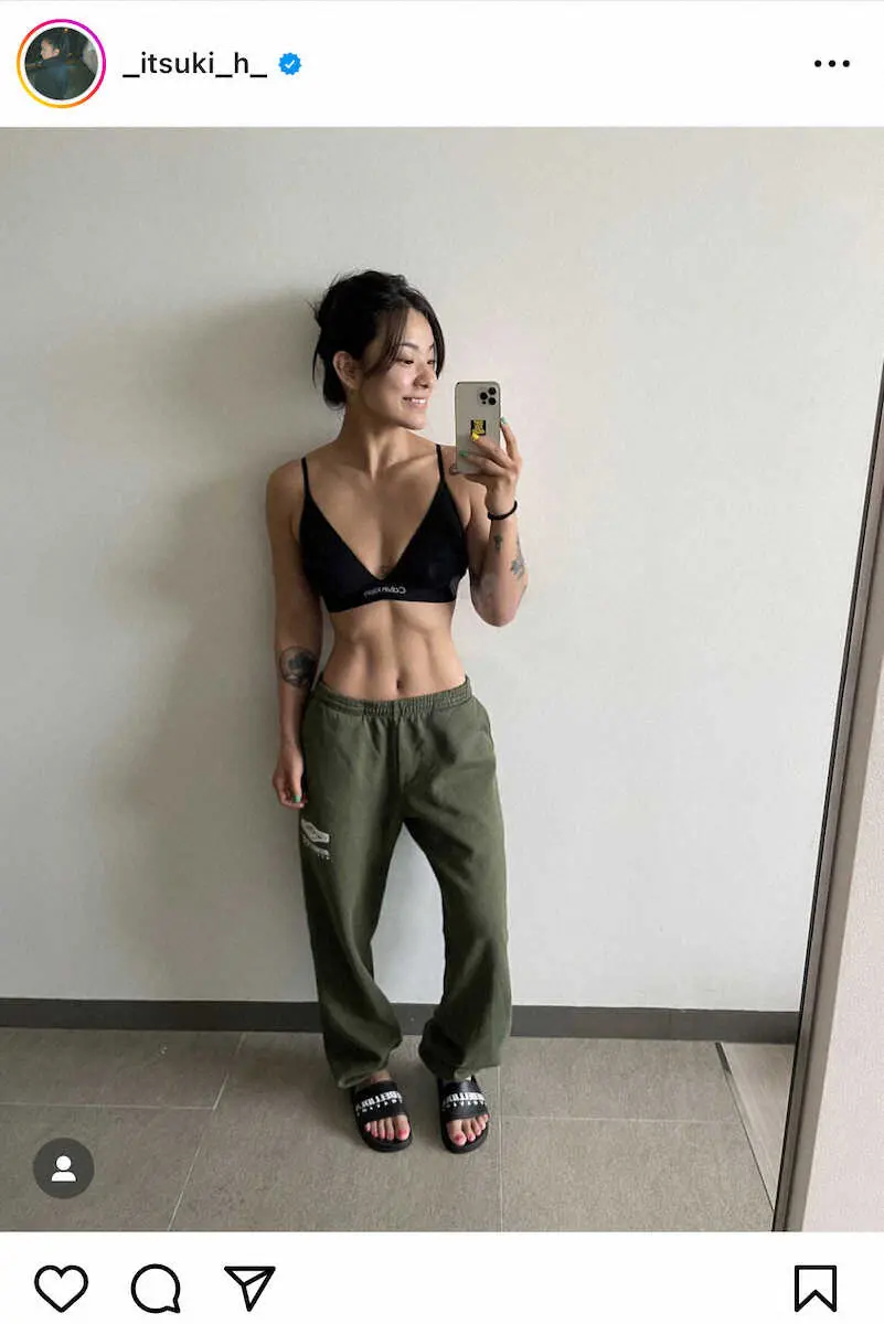 【画像・写真】【ONE】平田樹　前日計量に向けてスポブラ姿でバッキバキの腹筋披露！「凄いくびれ」の声