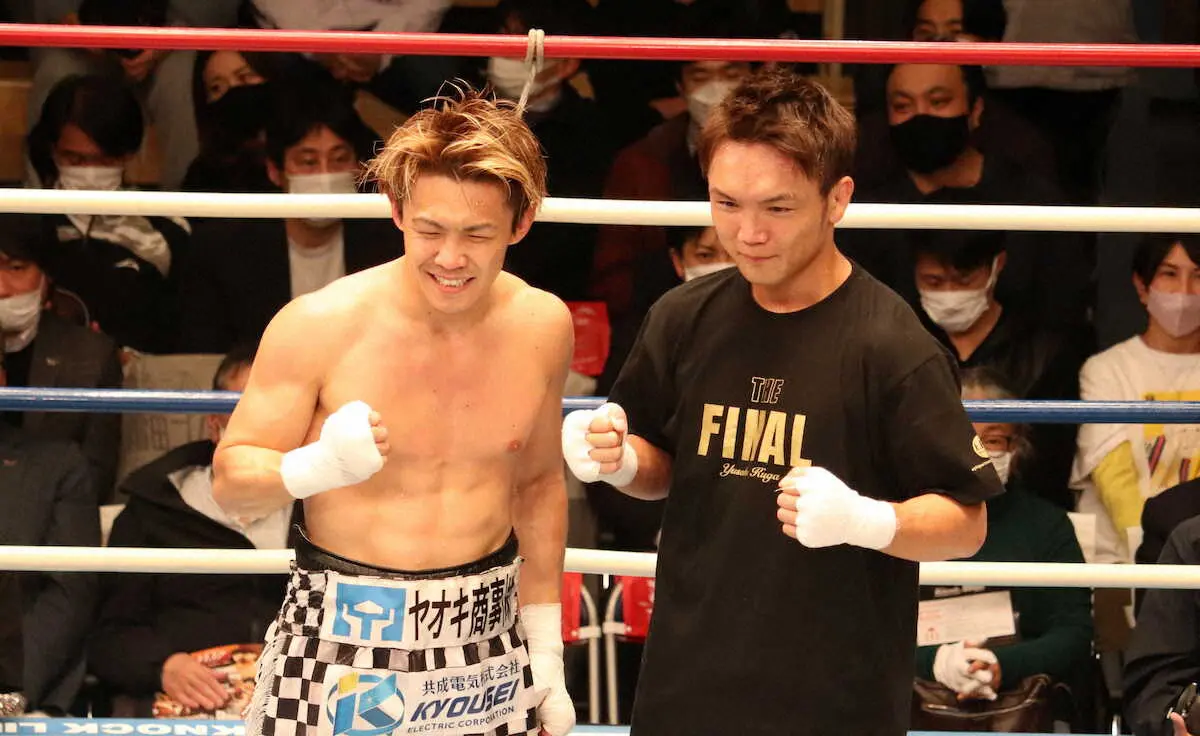 【画像・写真】元日本スーパーバンタム級王者の久我勇作氏が引退式　最後の相手・古橋岳也とラストスパー