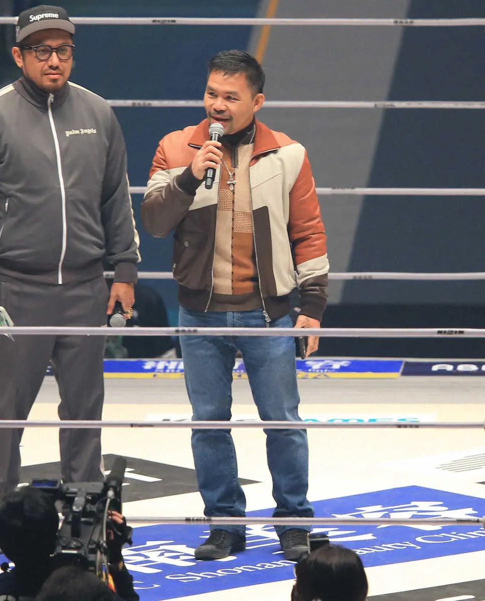 【画像・写真】パッキャオがRIZIN電撃参戦　日本人と対戦熱望「チャレンジャーを募集」