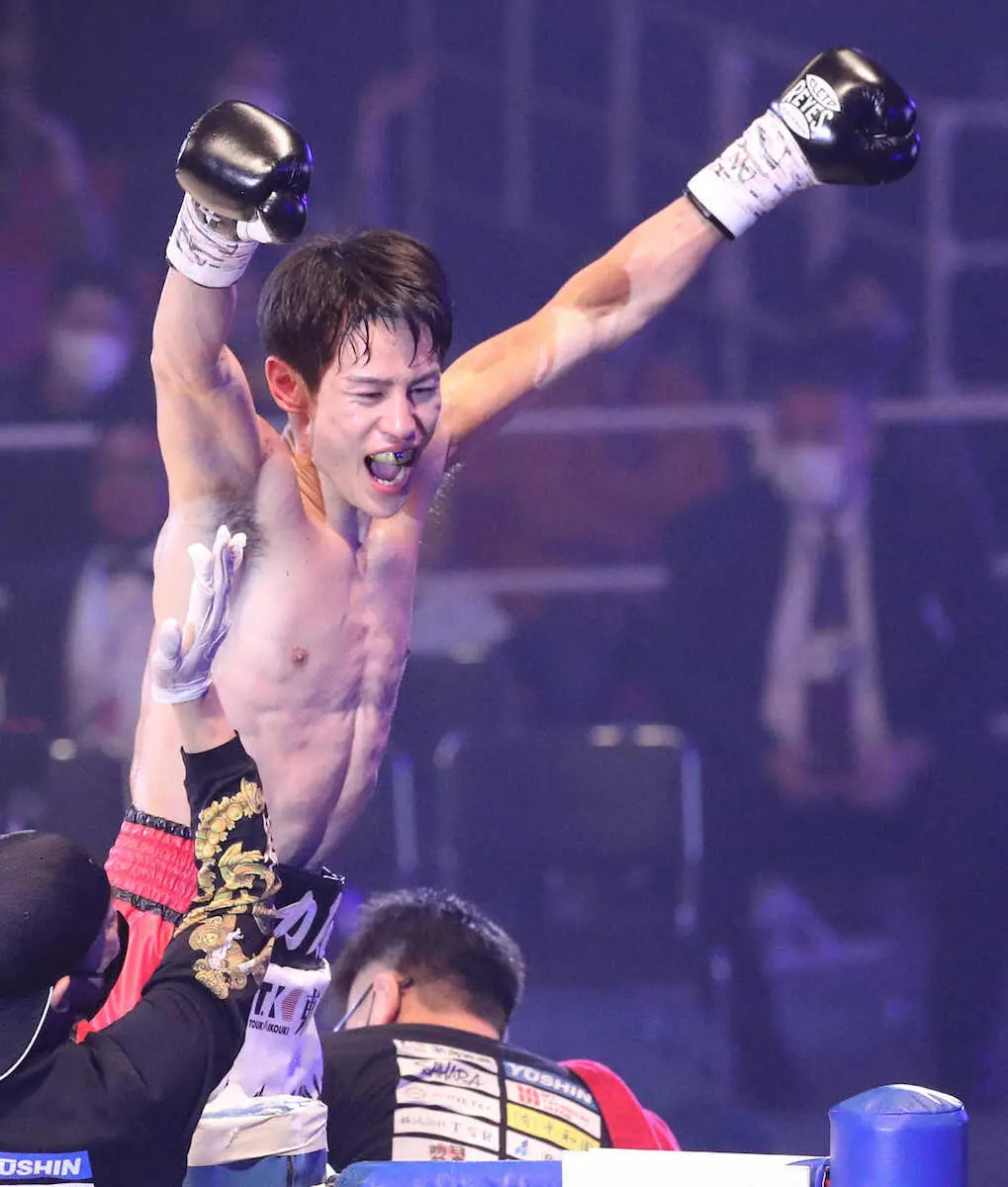 【画像・写真】力石政法、木村吉光にKO勝利で新王者「我ながらブラボー」