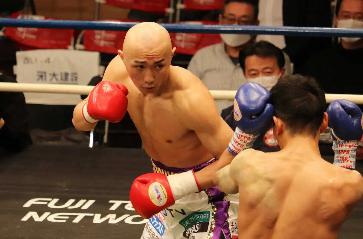 【画像・写真】メイウェザーかワンパンマンのサイタマ？丸刈りの松本圭佑が7戦連続KOで日本王座を視野に