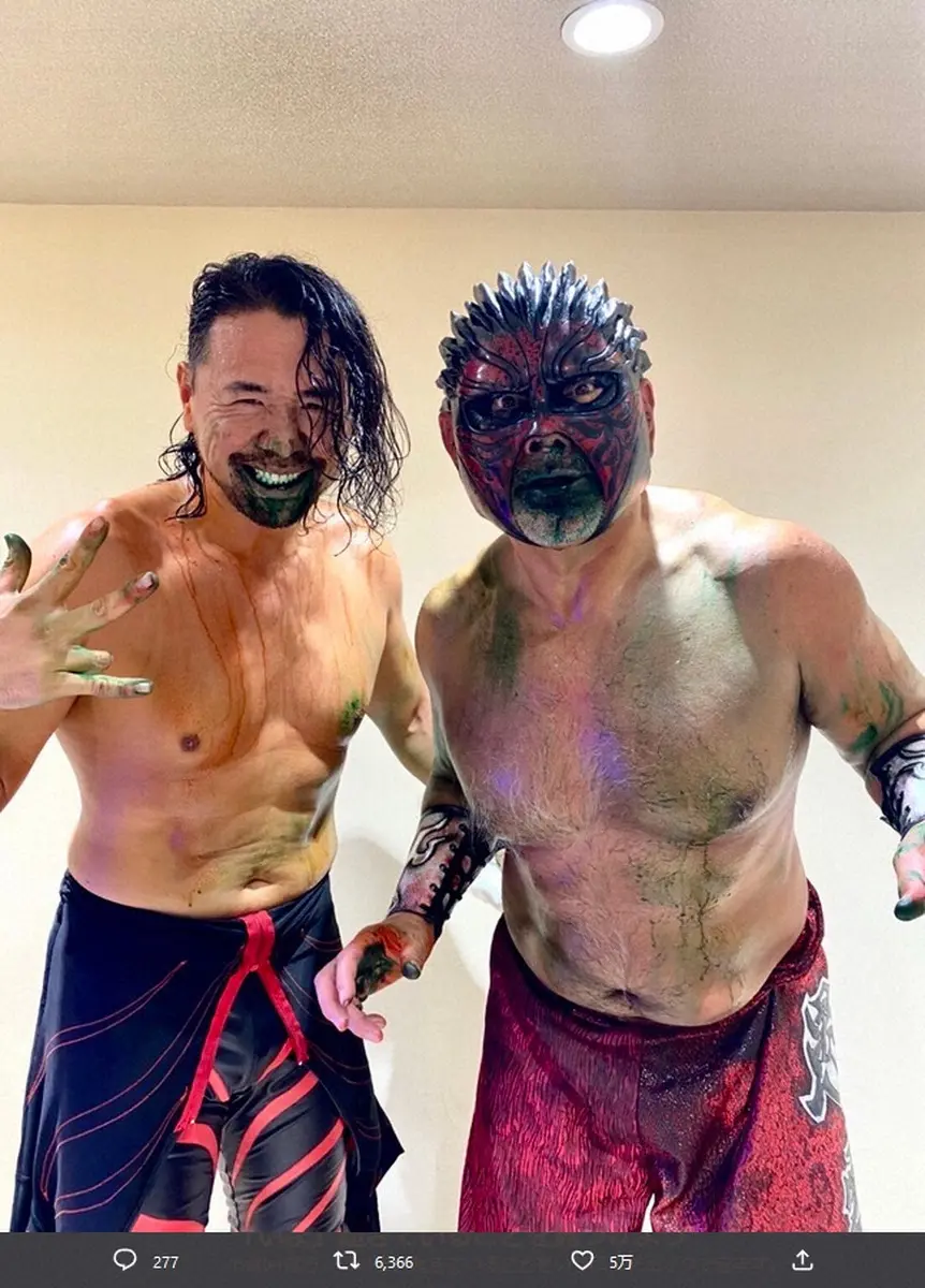【画像・写真】武藤敬司の公式ツイッター（@muto_keiji）から