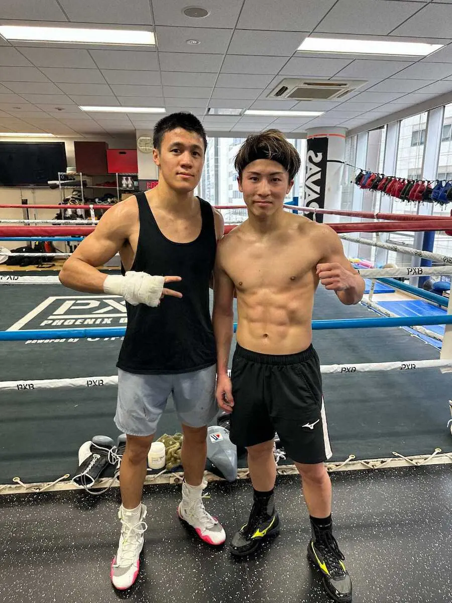 【画像・写真】尚弥が10戦全勝のフェザー級米国人選手と3日連続の対戦　大橋会長「良いスパー」