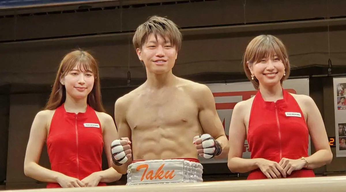 【画像・写真】東洋太平洋フライ級王者の桑原拓が51秒TKO勝ちで世界へアピール　大橋会長「早すぎ」