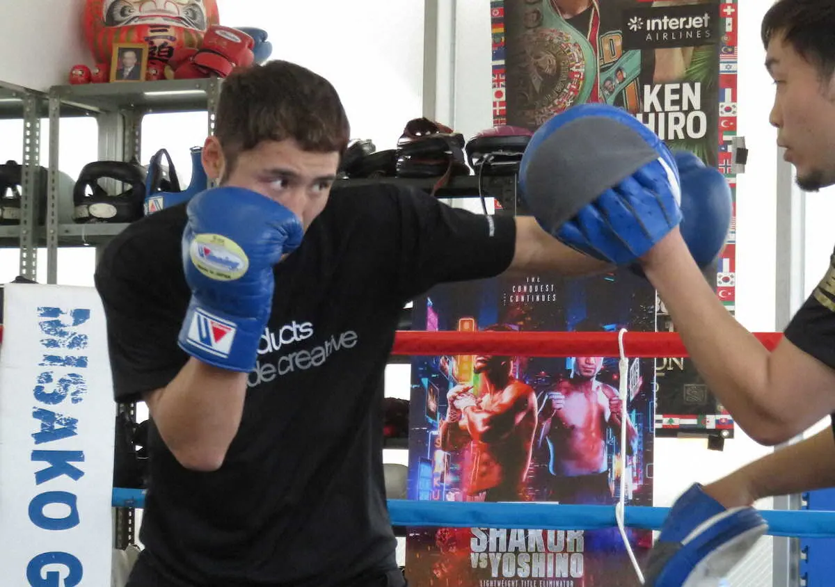 【画像・写真】4・8WBCライト級挑戦者決定戦の吉野が公開練習　対シャクールへサウスポーと100R超スパー
