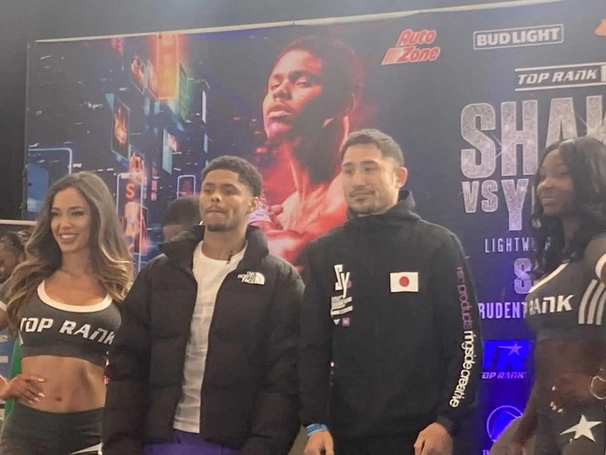 【画像・写真】WBCライト級挑戦者決定戦へ吉野修一郎が会見でシャクールと舌戦「あの口を黙らせる」