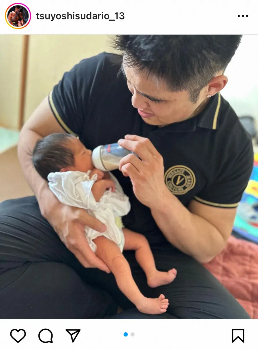 【画像・写真】元十両・貴ノ富士のスダリオ剛　改めて第1子誕生を報告「我が子はこんなにも可愛いものかと」