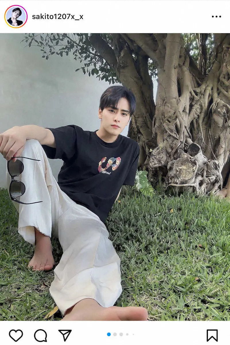 【画像・写真】咲人のインスタグラムから（＠sakito1207xx）