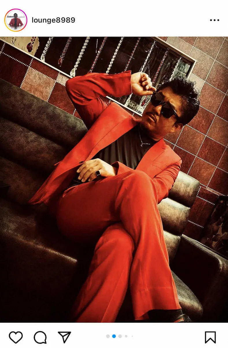 【画像・写真】バン仲村のインスタグラムから（＠lounge8989）