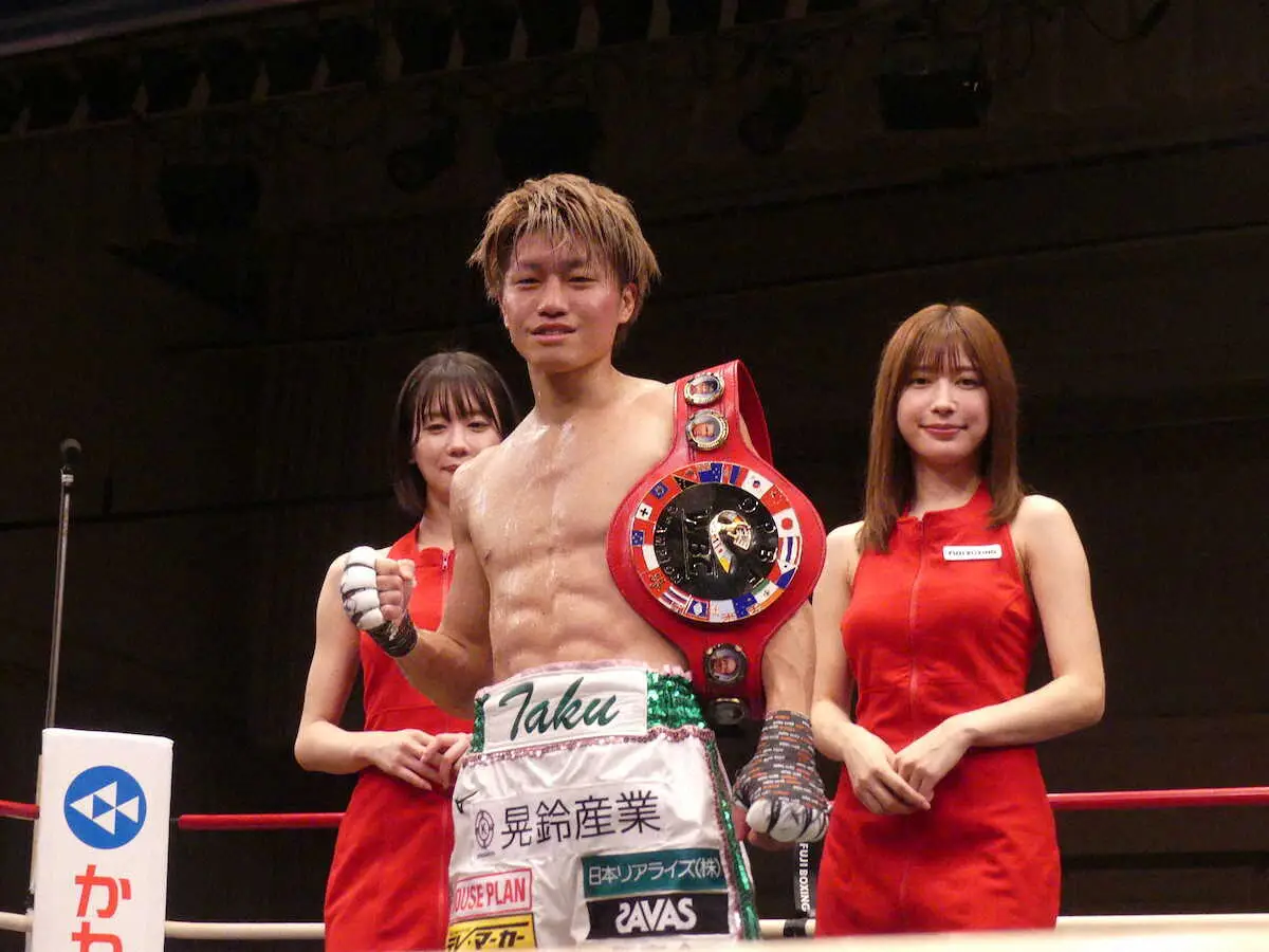 【画像・写真】東洋太平洋フライ王者・桑原拓　左ボディーで世界ランカー・トロハツKOも「何のパンチか分からなかった」