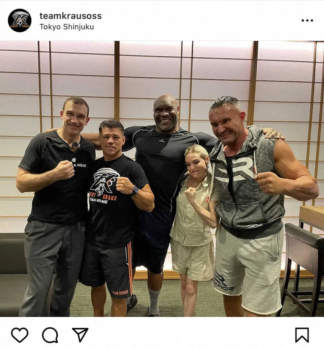 【画像・写真】アルバート・クラウスのインスタグラムから（＠teamkrausoss）