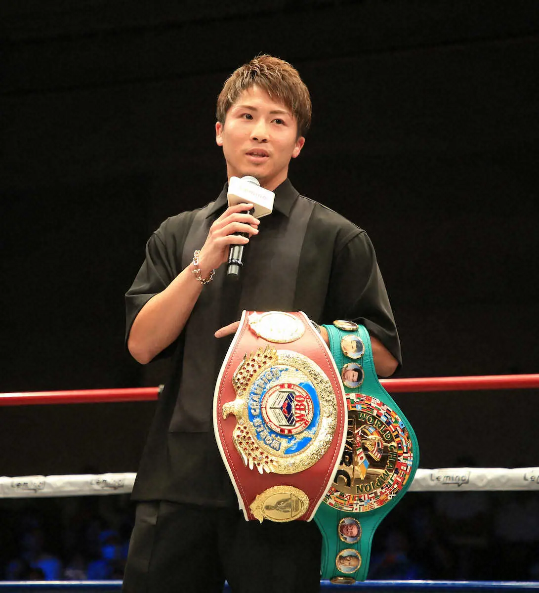 【画像・写真】井上尚弥　王座ベルト贈呈式に出席　「タパレス戦に向けて頑張っていきます」