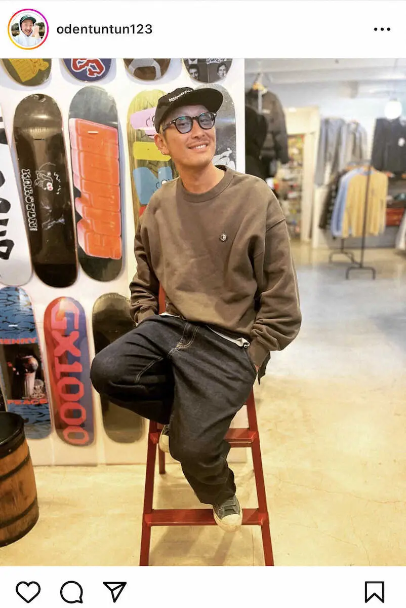 【画像・写真】おでんツンツン男（豊嶋悠輔）のインスタグラムから（＠odentuntun123）