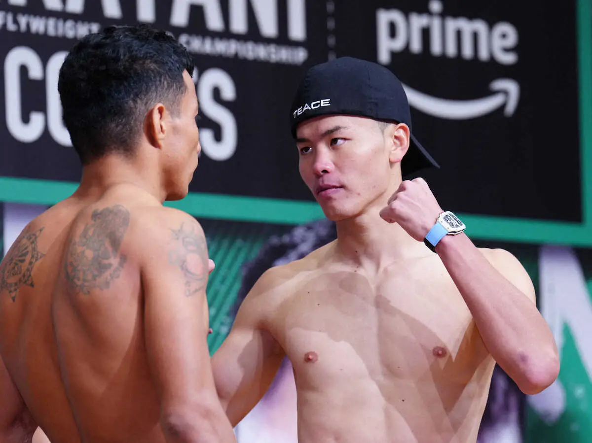 【画像・写真】那須川天心　ボクシング転向2戦目へ計量パス　ダブル世界戦4選手はいずれも前日計量パス