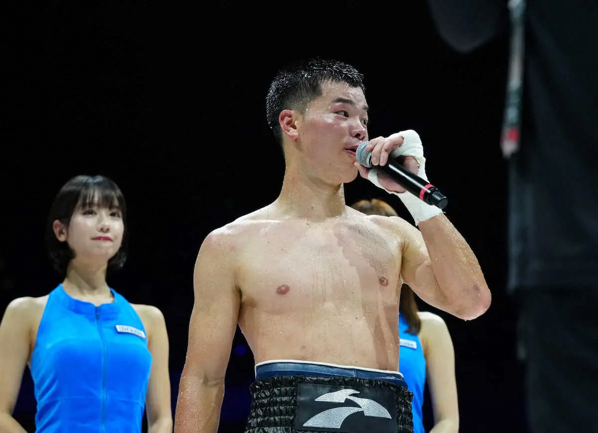 【画像・写真】那須川天心　転向後2連勝も…父・弘幸氏が試合中に活を入れるも倒し切れず怒り