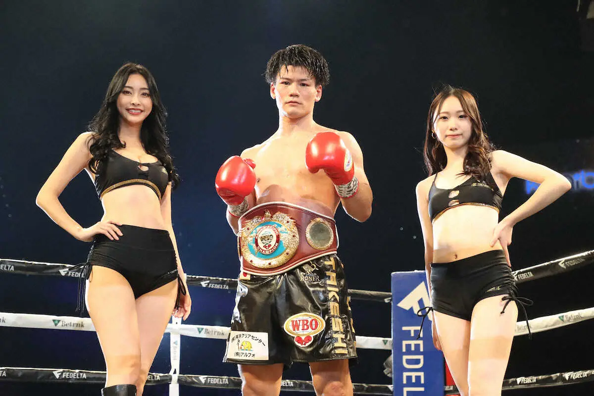 【画像・写真】WBOAPスーパーウエルター級王者　井上岳志　6回TKO勝利で2度目の防衛に成功