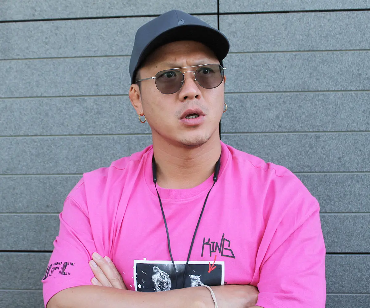 【画像・写真】インタビューに応じたフジタ“Jr”ハヤト（撮影・酒井卓也）