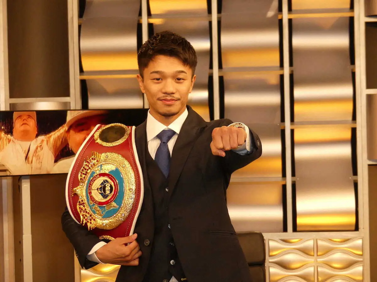 【画像・写真】【ボクシング】中谷潤人が自身の初防衛戦解説　次戦視野に入れるバンタム級は「どの王者も実力ある」