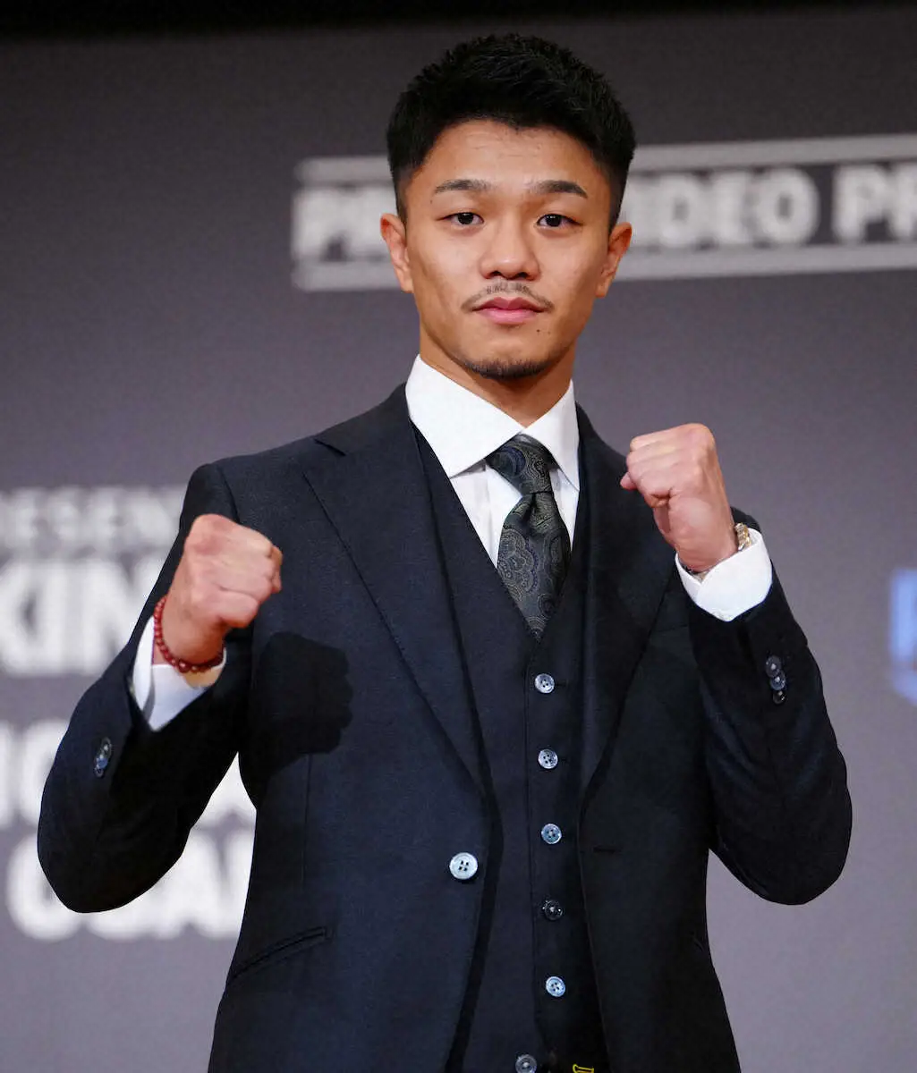 【画像・写真】次戦が発表された中谷（撮影・島崎忠彦）