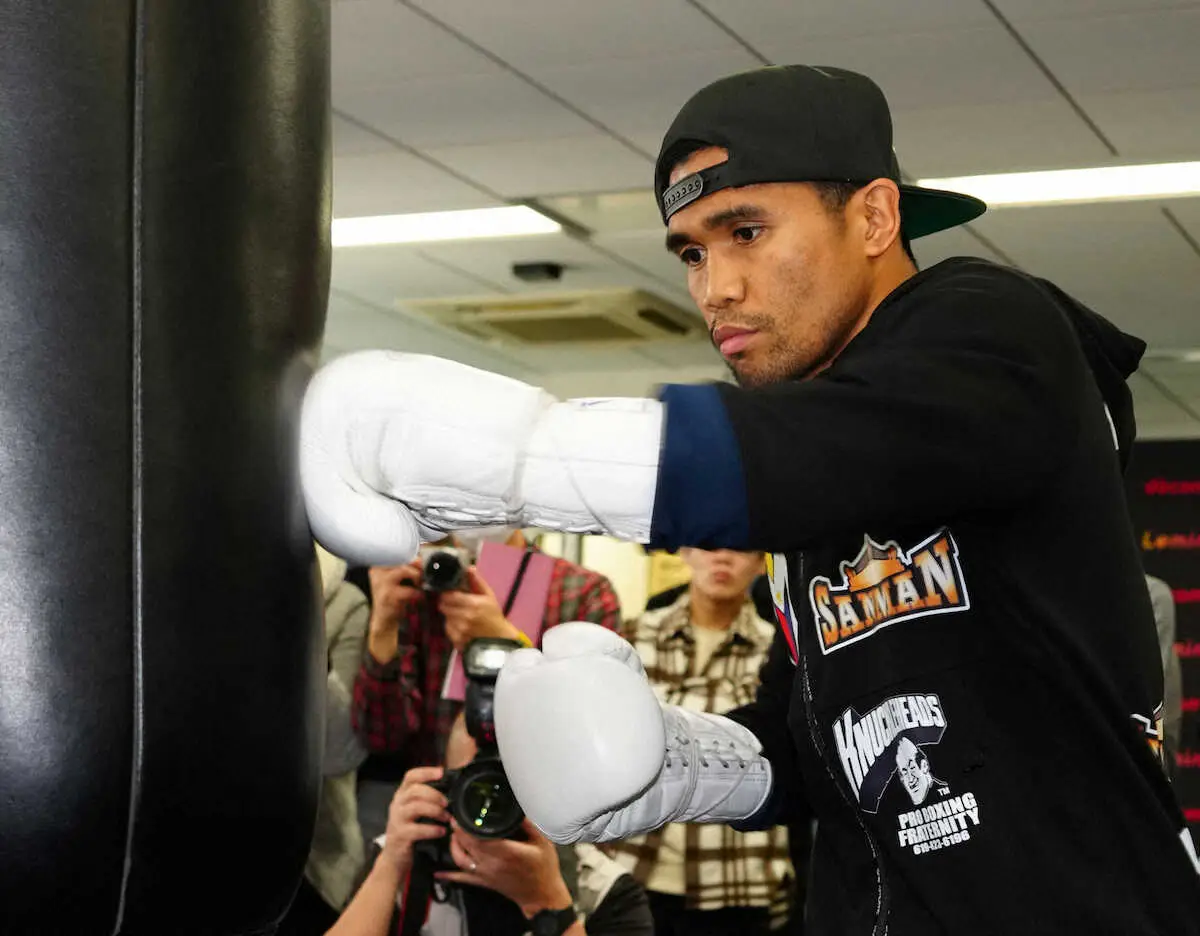 【画像・写真】井上尚弥と26日に4団体統一戦　タパレスが練習公開　「勝つ可能性は2000％だ」