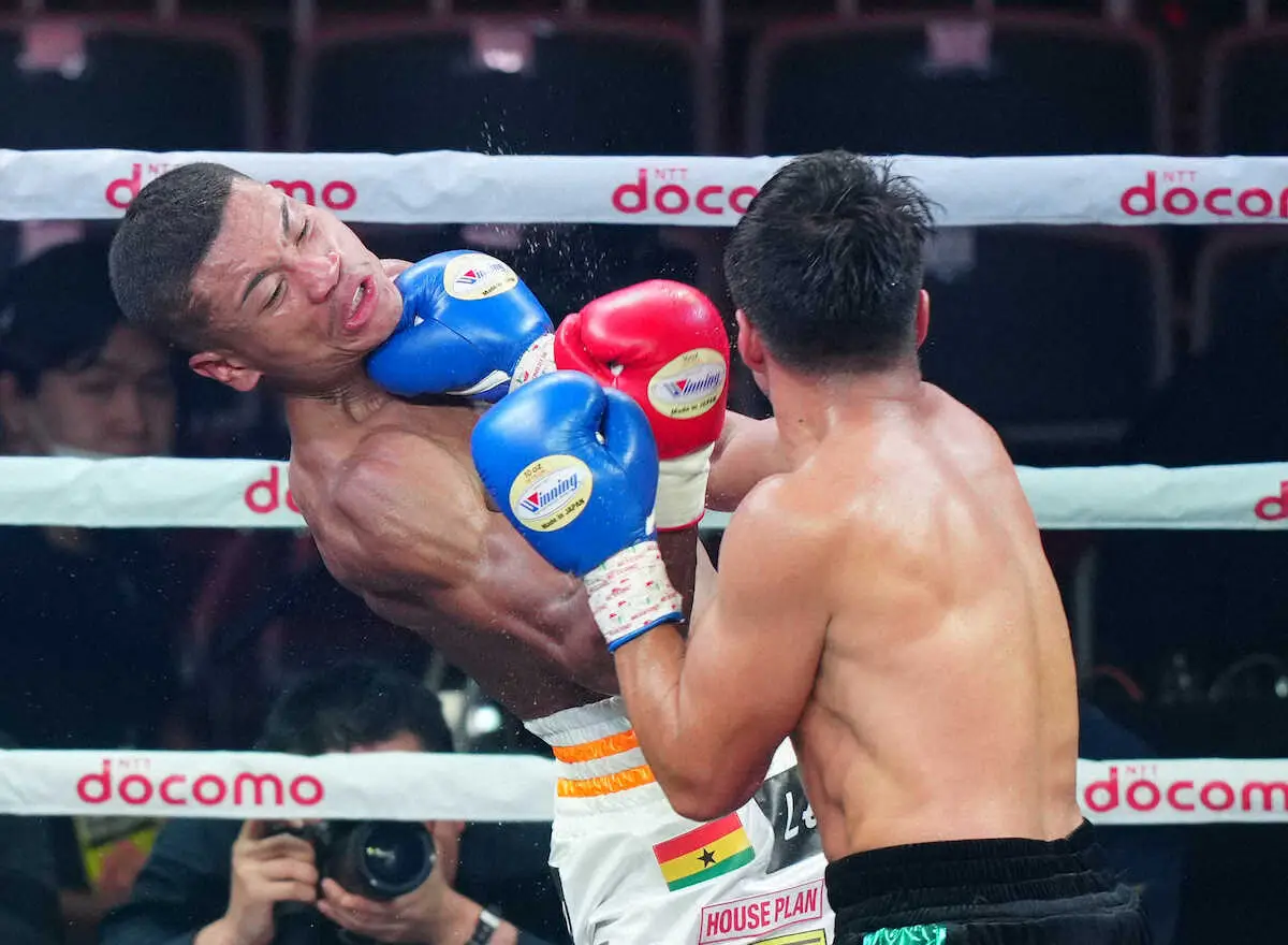 【画像・写真】平岡アンディが5回TKO勝利…来年にもSライト級世界挑戦へ！畑山隆則氏「中間距離は世界レベル」