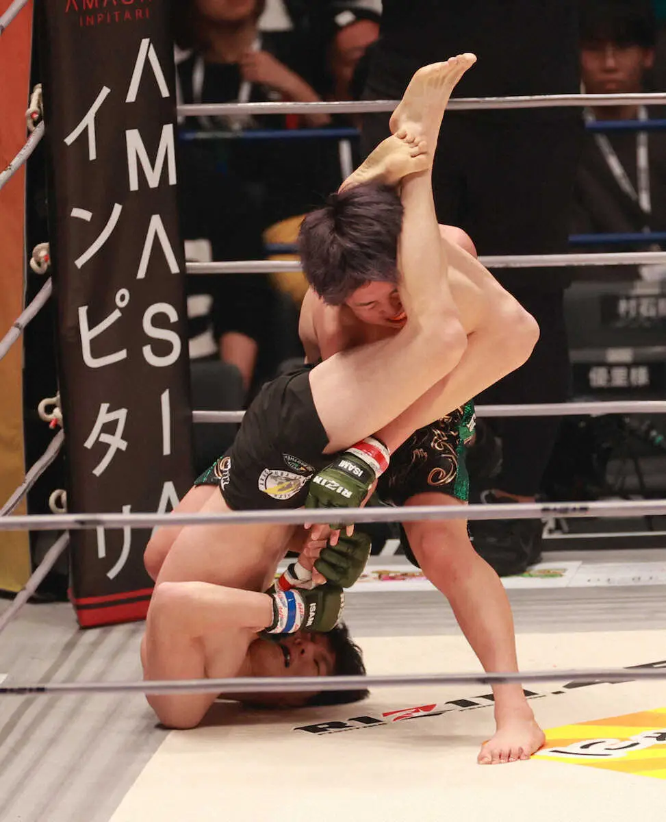 【画像・写真】【RIZIN】那須川龍心　MMAデビュー戦でTKO勝利！試合展開が兄・天心の試合に酷似「デジャヴ」