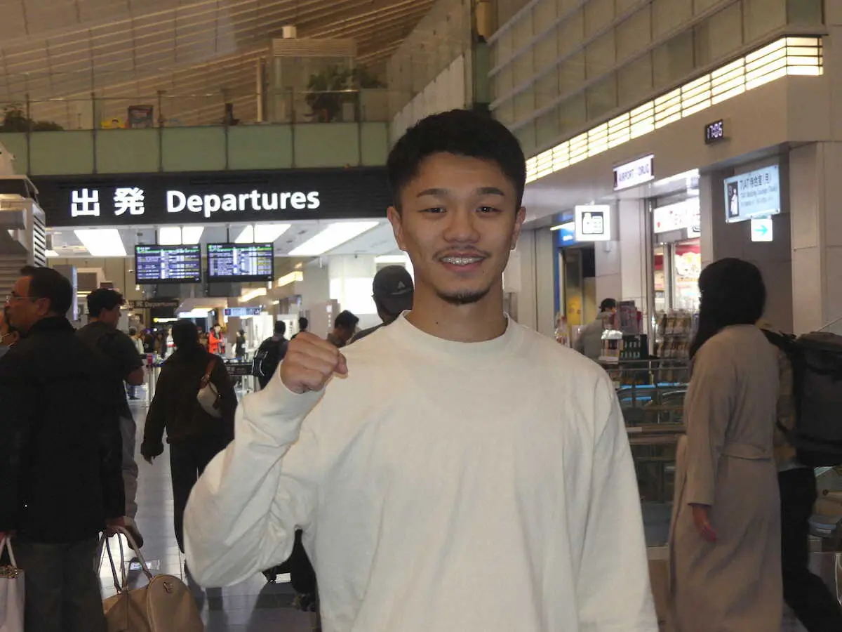 【画像・写真】ボクシング2階級制覇王者・中谷潤人　「死に物狂いで仕上げる」　　2・24バンタム級初戦へ米国合宿出発