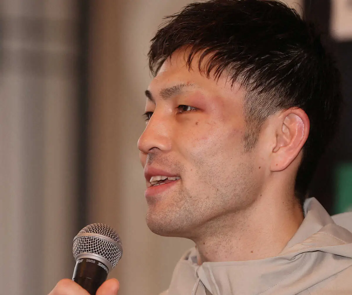 【画像・写真】ユーリ阿久井政悟　一夜明け会見　広がる夢…いつかベガスで