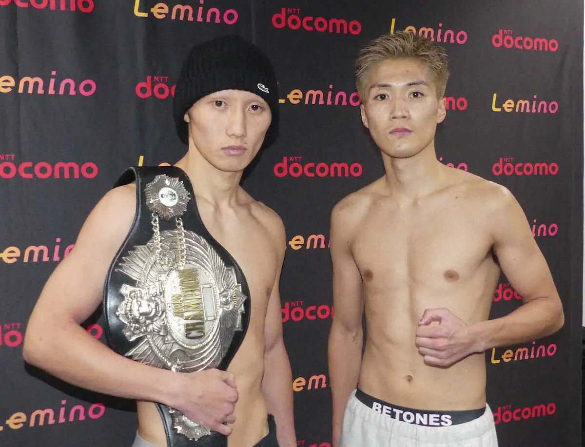 【画像・写真】日本フェザー級タイトル戦　松本圭佑＆前田稔輝が計量パス　ともに“節目”の一戦へ強い決意
