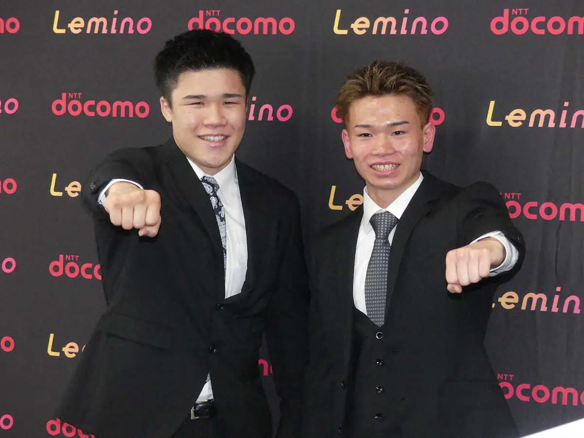 【画像・写真】ダブル田中　空＆将吾が大橋ジム入り　ともに東洋大で全日本王者