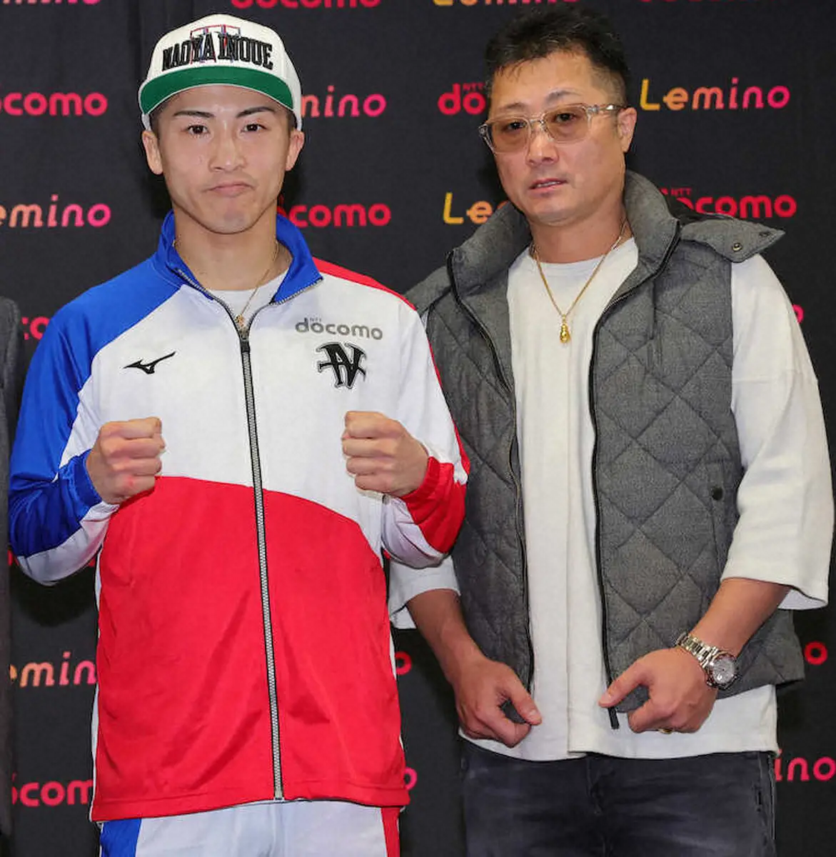 【画像・写真】井上尚弥（左）と井上真吾トレーナー