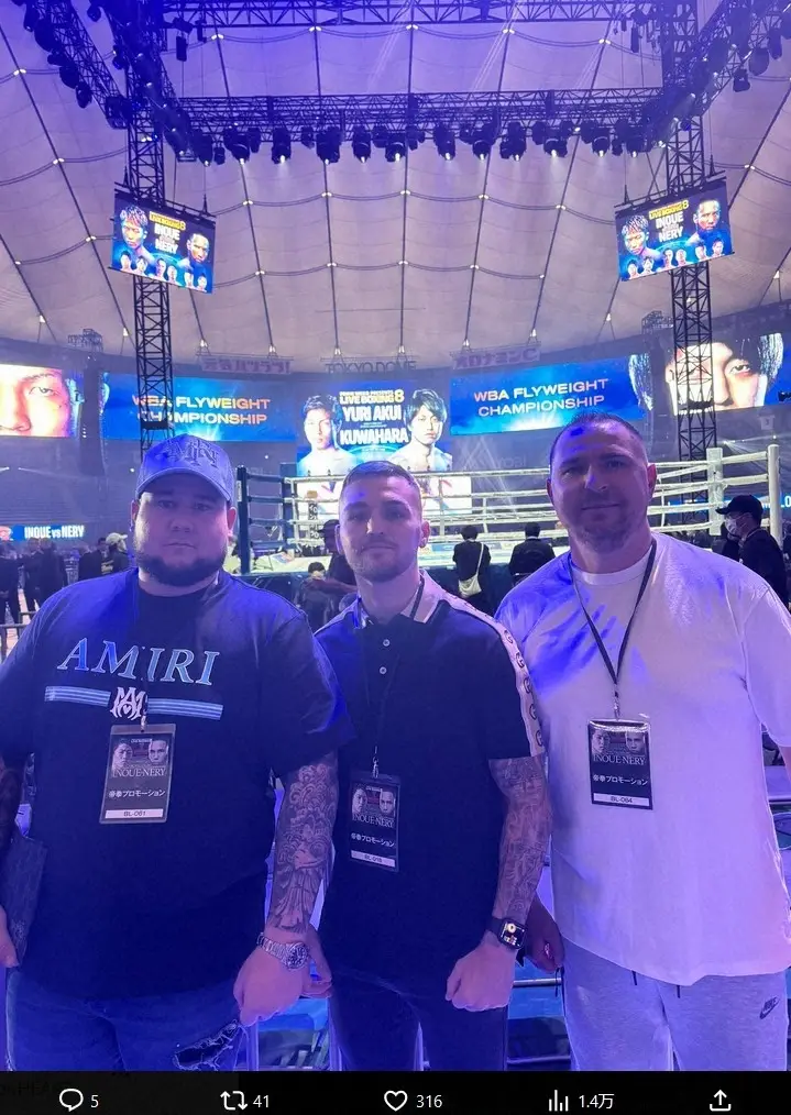 【画像・写真】尚弥のライバルも世界から来場！無敗のランカー1位が東京Dに「次として待っている」