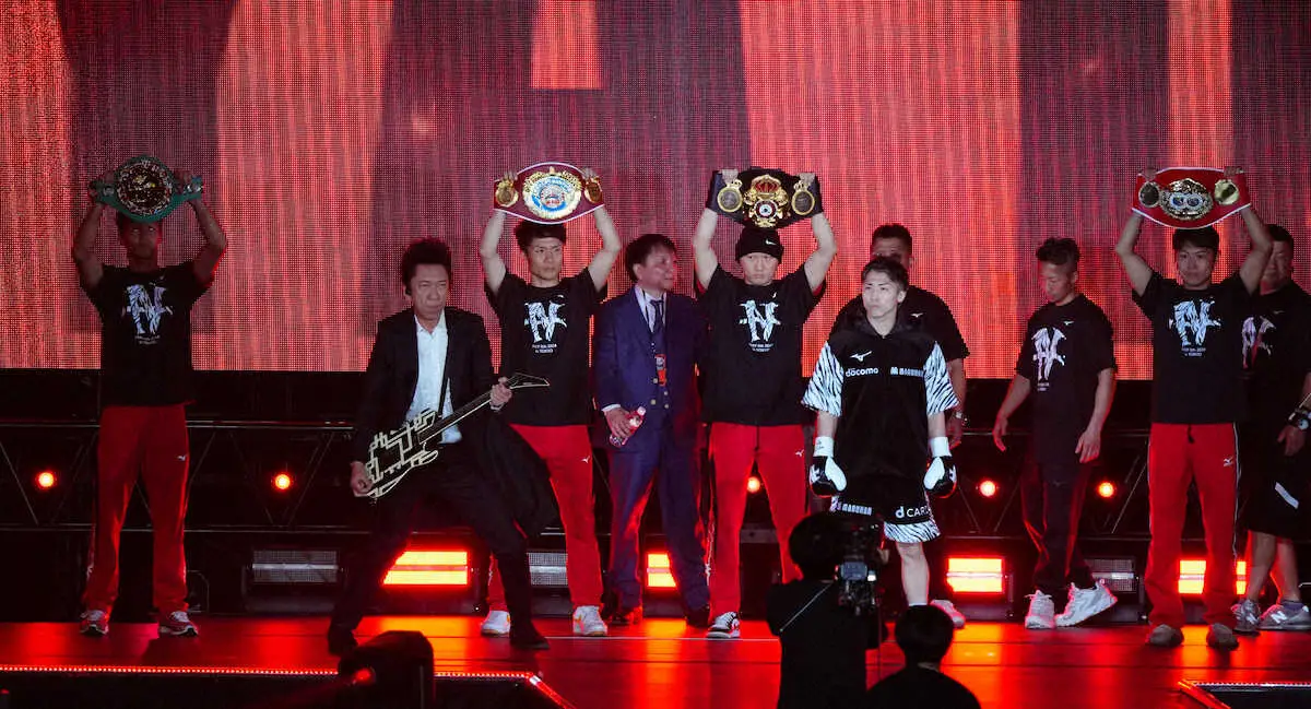 【画像・写真】「つまり布袋は国歌」尚弥vsネリ戦で布袋寅泰登場　生演奏披露にネット沸く「かっこいい」「最高」