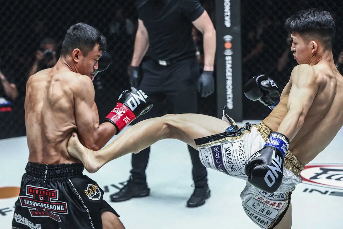 【画像・写真】元K―1・2階級制覇王者・野杁はONEデビュー戦で判定負け　シッティチャイを攻めきれず