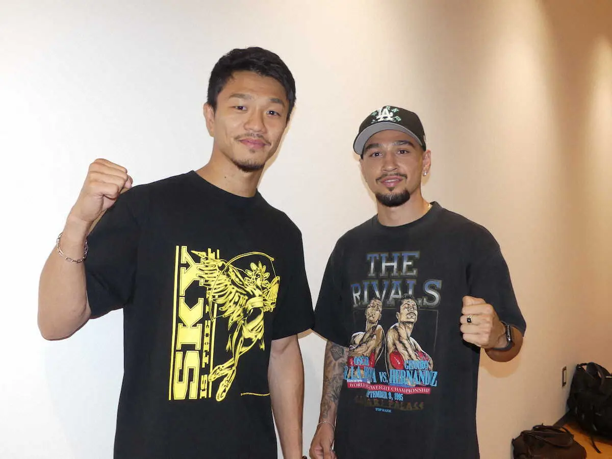 【画像・写真】【ボクシング】中谷潤人　大谷本塁打に刺激「2人で勝ってチャンピオンに」盟友オラスクアガと白星誓う