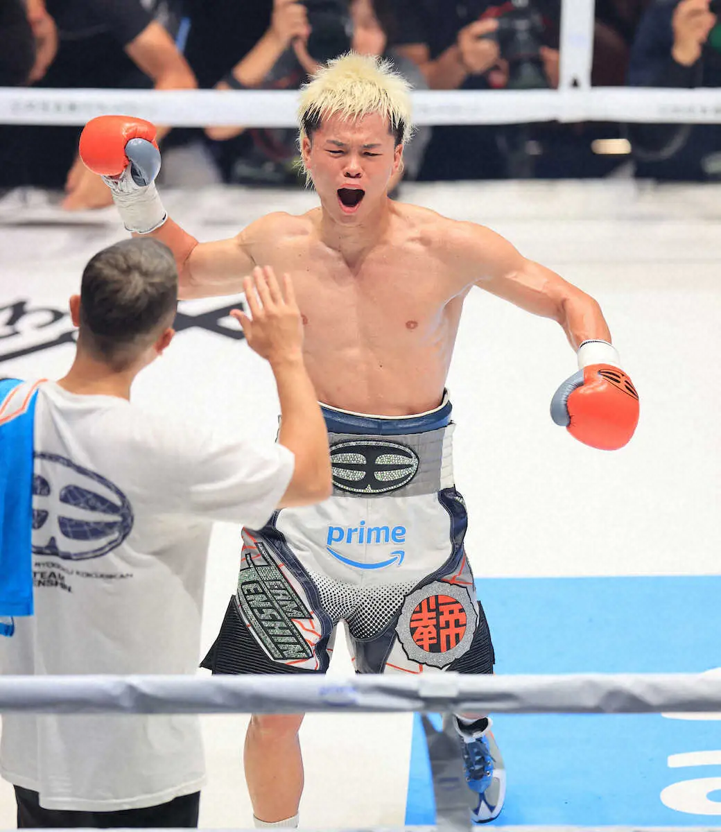 【画像・写真】「天心と武居由樹が見たくなった」「天心VS武居みたい」那須川天心のKO劇でネット過熱