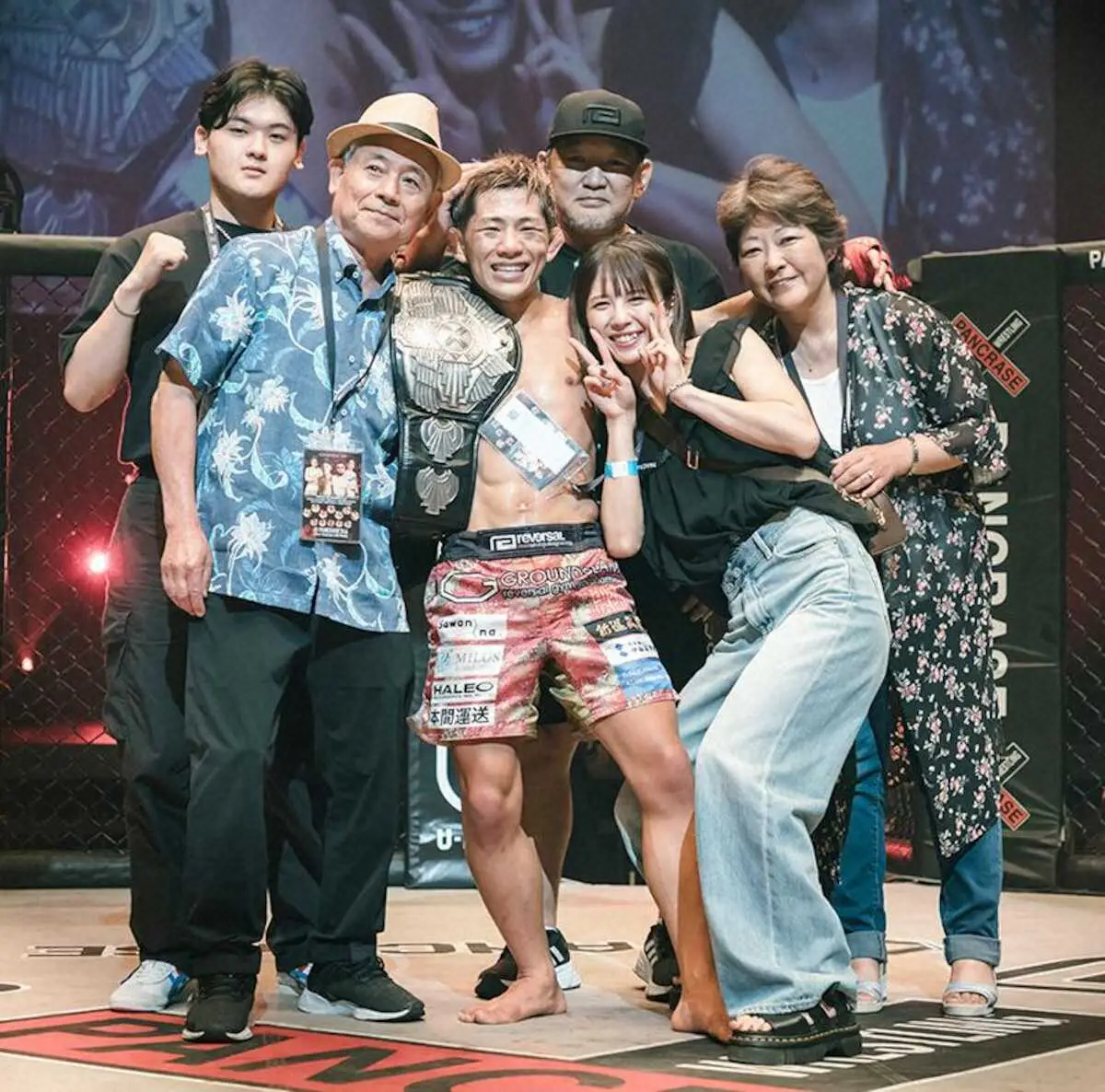 【画像・写真】「PANCRASE346」伊藤盛一郎がワンハンドチョークで初防衛　妻のK－1王者・菅原美優も歓喜