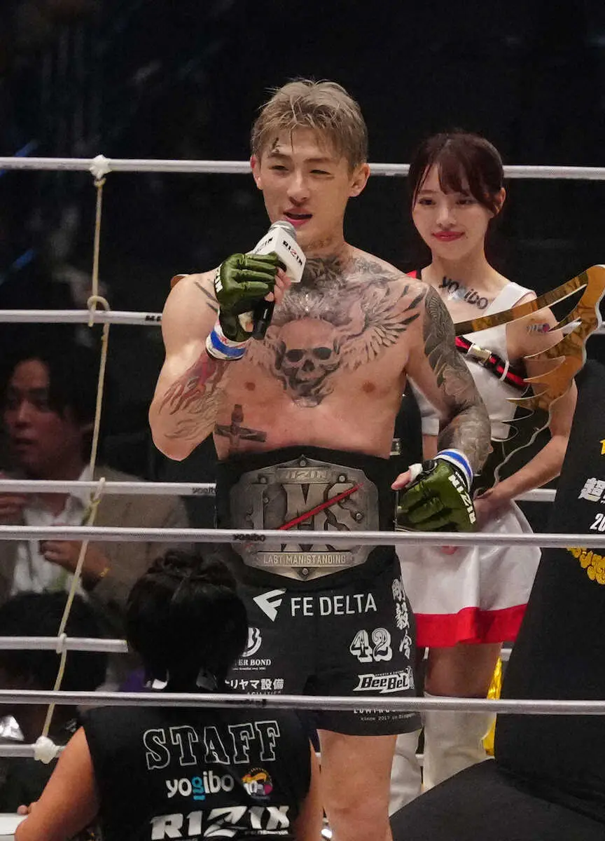 【画像・写真】「超RIZIN.3」平本蓮が衝撃1RTKO　因縁の朝倉未来に完勝