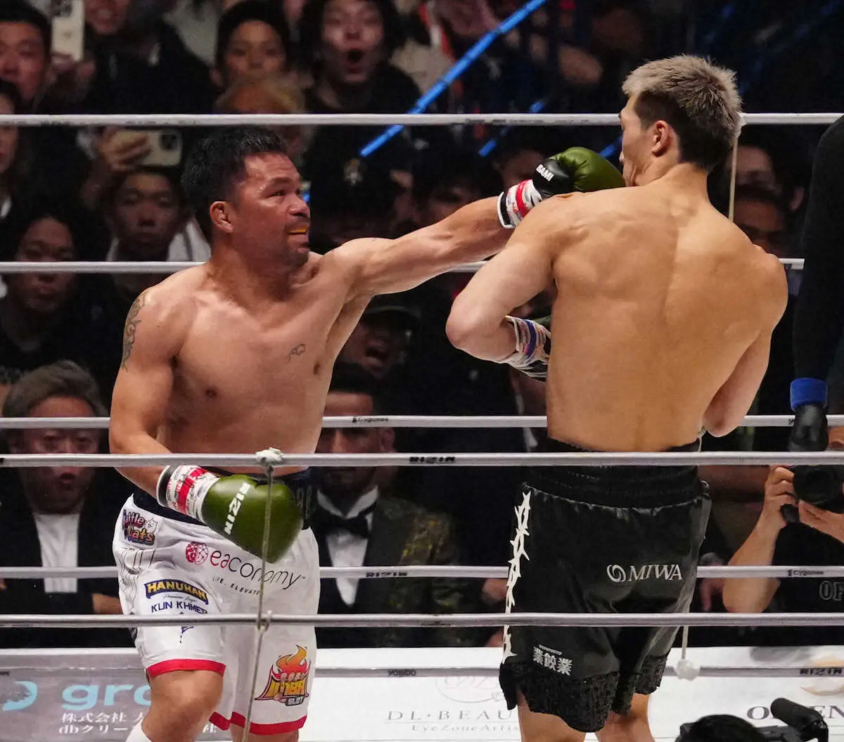 【画像・写真】【RIZIN】元世界王者パッキャオ引き分け…ネット「凄すぎ」「想像以上に動けなかった」などの声