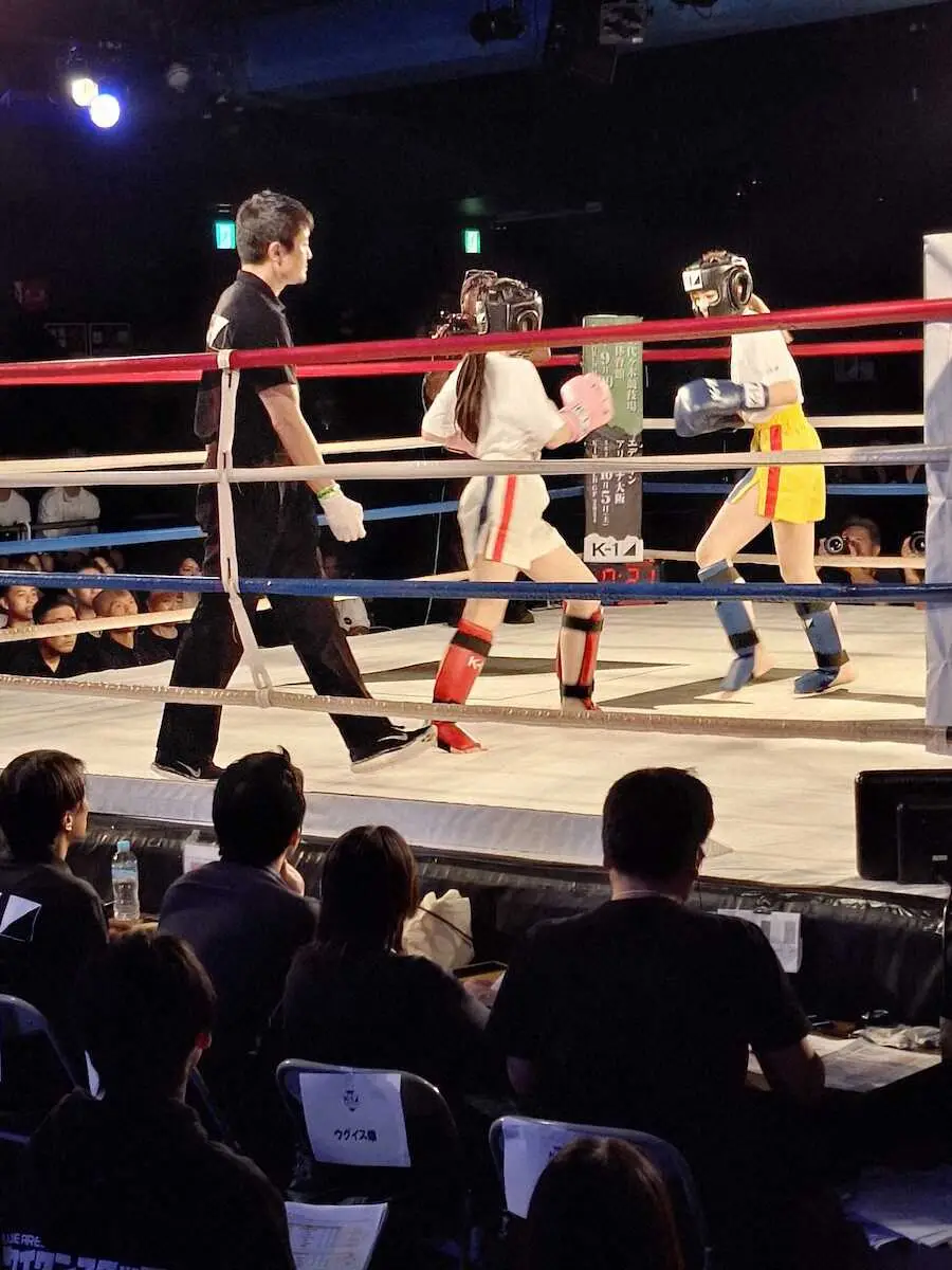 【画像・写真】Krushガールの荻野が小浜に判定勝ち 「ファンの声援で頑張れた」