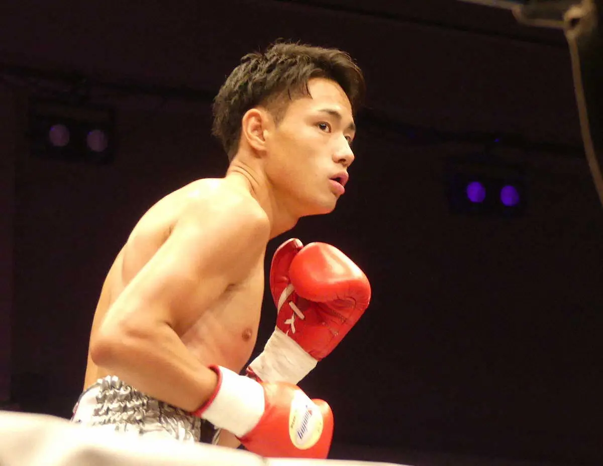 【画像・写真】大橋ジムホープ2人が躍動　アマ7冠・坂井優太＆「ハマのタイソン」田中空がともに2回TKO勝ち