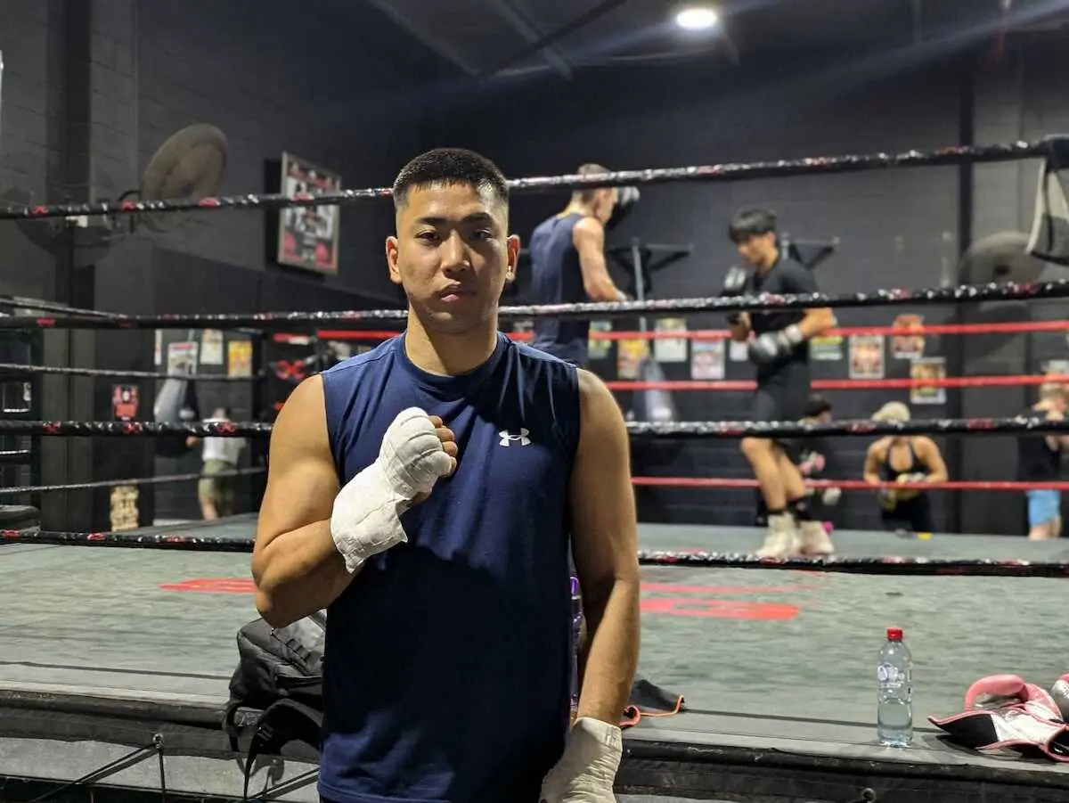 【画像・写真】豪州合宿中のミドル級2冠王者・国本陸　現地スーパーミドル級選手とスパー