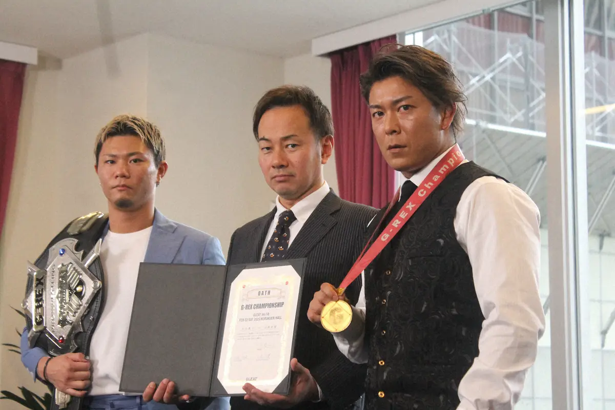【画像・写真】【GLEAT】石田凱士VS山村武寛　ベルト懸けた運命のタイトル戦！石田「全部をぶつけてつぶし合う」