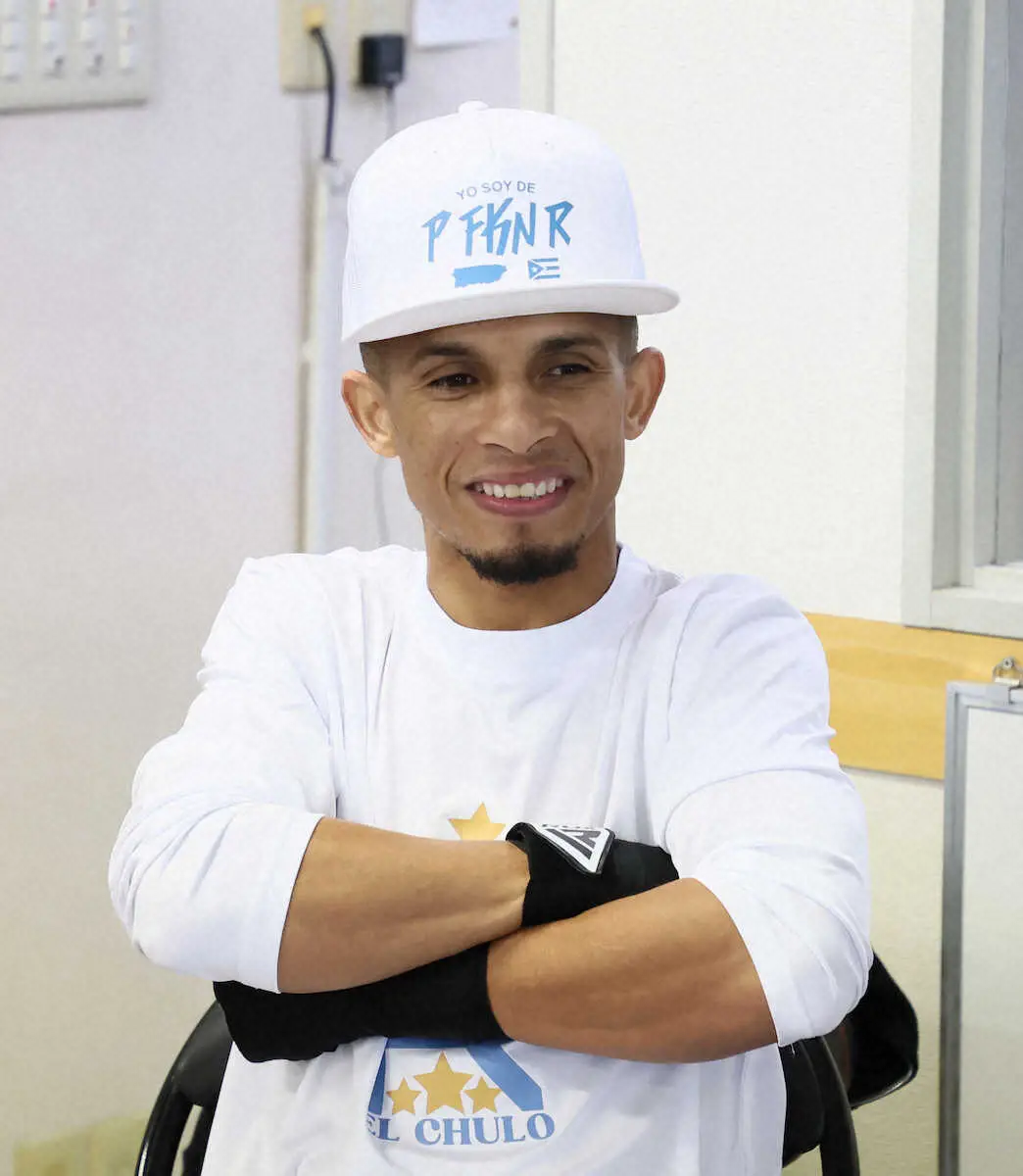 【画像・写真】元暫定王者“イケメン”サンティアゴ「グレートな戦いを」　岩田翔吉と過去に対戦したゴンサレスから金言？