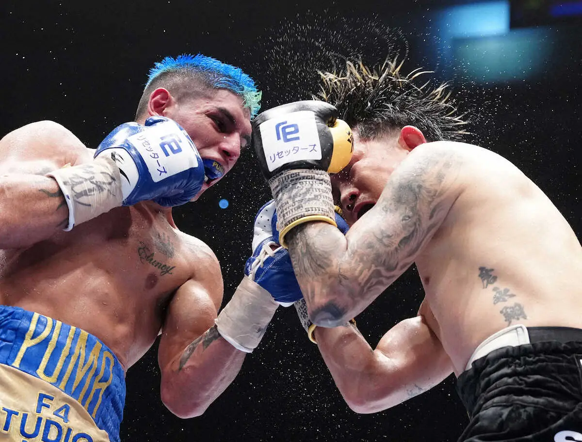 【画像・写真】昨年7月のマルティネス（左）VS井岡