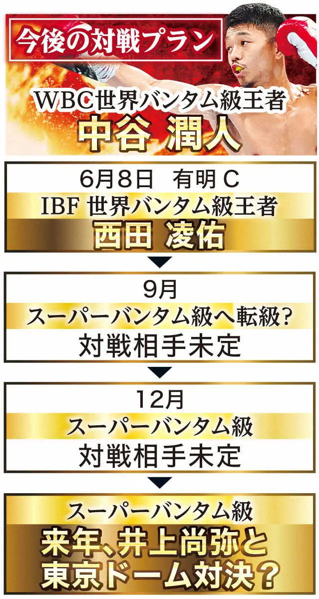 【画像・写真】中谷潤人今後の対戦プラン