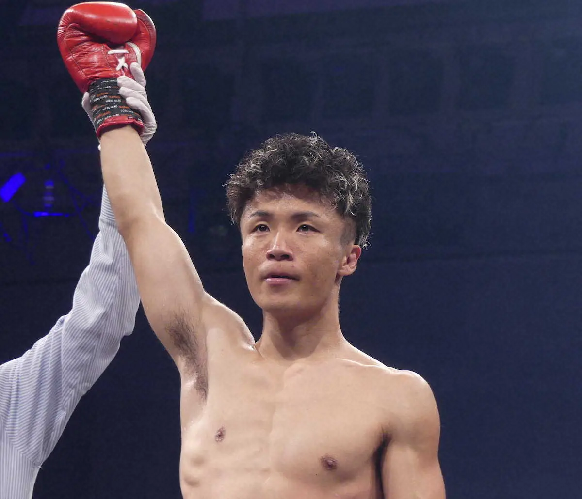 【画像・写真】元Jリーガー山口聖矢　再起戦で圧巻初回TKO勝ち　幼なじみ尚弥から「調子乗っちゃだめだよ！（笑い）」