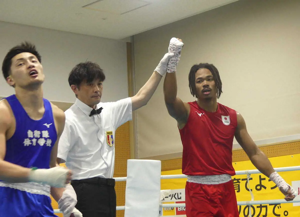 【画像・写真】パリ五輪代表の岡沢セオンが日本代表内定　大橋ジム“移籍”初陣で接戦制す「金メダルを獲ってスターに…」