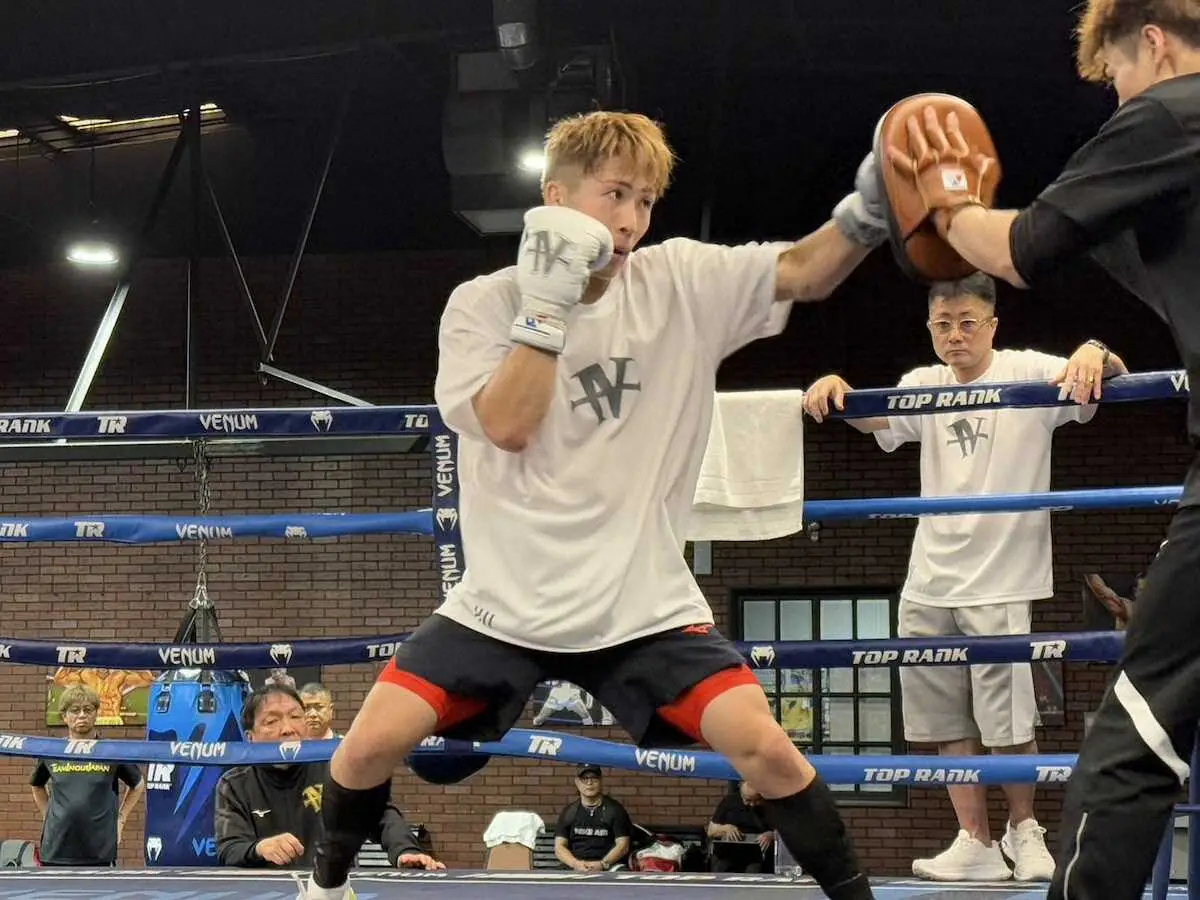 【画像・写真】現地で調整する井上尚弥（大橋ジム提供）