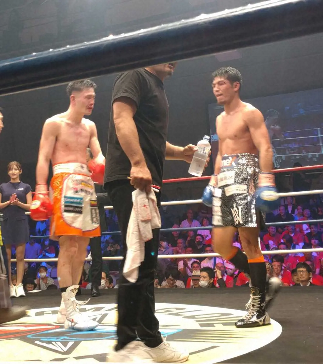 【画像・写真】【日本ライト級王座決定戦】村上、仲里ともに譲らずドロー　再戦は決着つかず王座は空位のまま